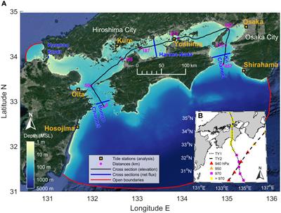 Abnormal surges and the effects of the Seto Inland Sea circulation in Hiroshima Bay, Japan